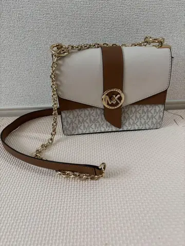 Michael Kors 숄더백 화이트/브라운