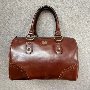 안나수이 ANNA SUI 보스턴 백 핸드백 가죽 홍차 브라운