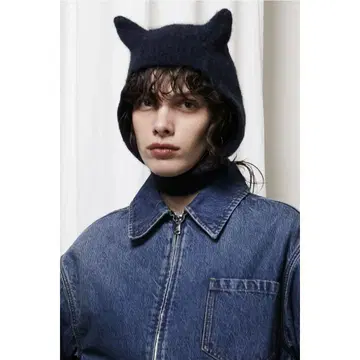 Coperni 니트 호른 비니 고양이 귀 니트 모자