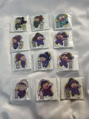 닌자 타마 란타로 아크릴 스탠드 세트 4학년, 5학년, 6학년 총 12개