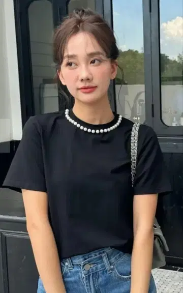 벌스데이 바쉬 PEARL ROUND T-SHIRTS 상의 티셔츠