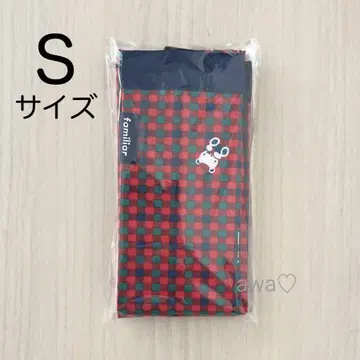 미개봉 파밀리아 에코백 빨간색 체크 S 새상품