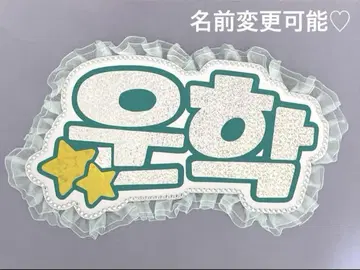 네임 보드 운학 보넥도 boynextdoor 별 실버 홀로그램