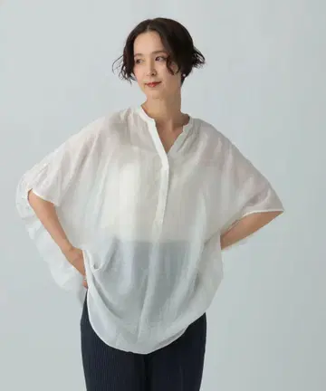 렙심 LEPSIM 스키퍼 돌먼 튜닉 SS 화이트 화이트 미사용 새상품 택