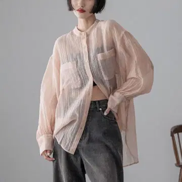 밴딩 시어 셔츠 LS
