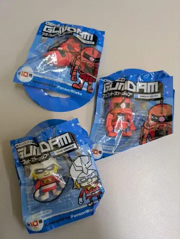 GUNDAM 피규어 3개 세트