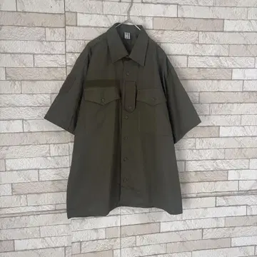 실물 데드스탁 오스트리아 군 반팔 셔츠 밀리터리 카키 남성용