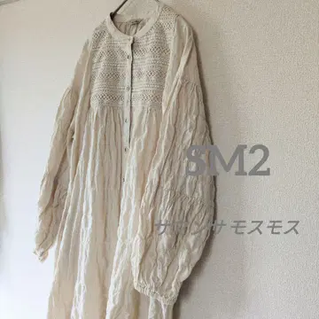 사만사 모스모스 가슴 레이스 장식 원피스 아이보리 FREESIZE