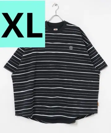 SEESEE 슈퍼빅 라운드 보더 SS 티셔츠 XL
