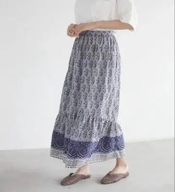 CRAFT STANDARD BOUTIQUE 인도 면 머메이드 롱 스커트
