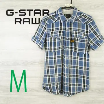 G-STAR RAW 지스타로우 <체크 반팔 셔츠> M2005y