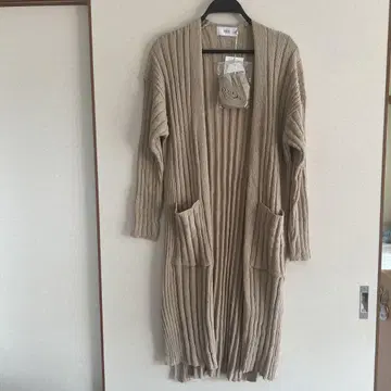 AZUL by moussy 베이지 롱 가디건 F 사이즈