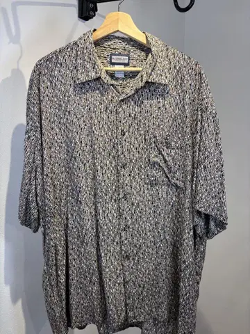 빈티지 올 패턴 셔츠 XL 레이온 미국 빈티지 의류