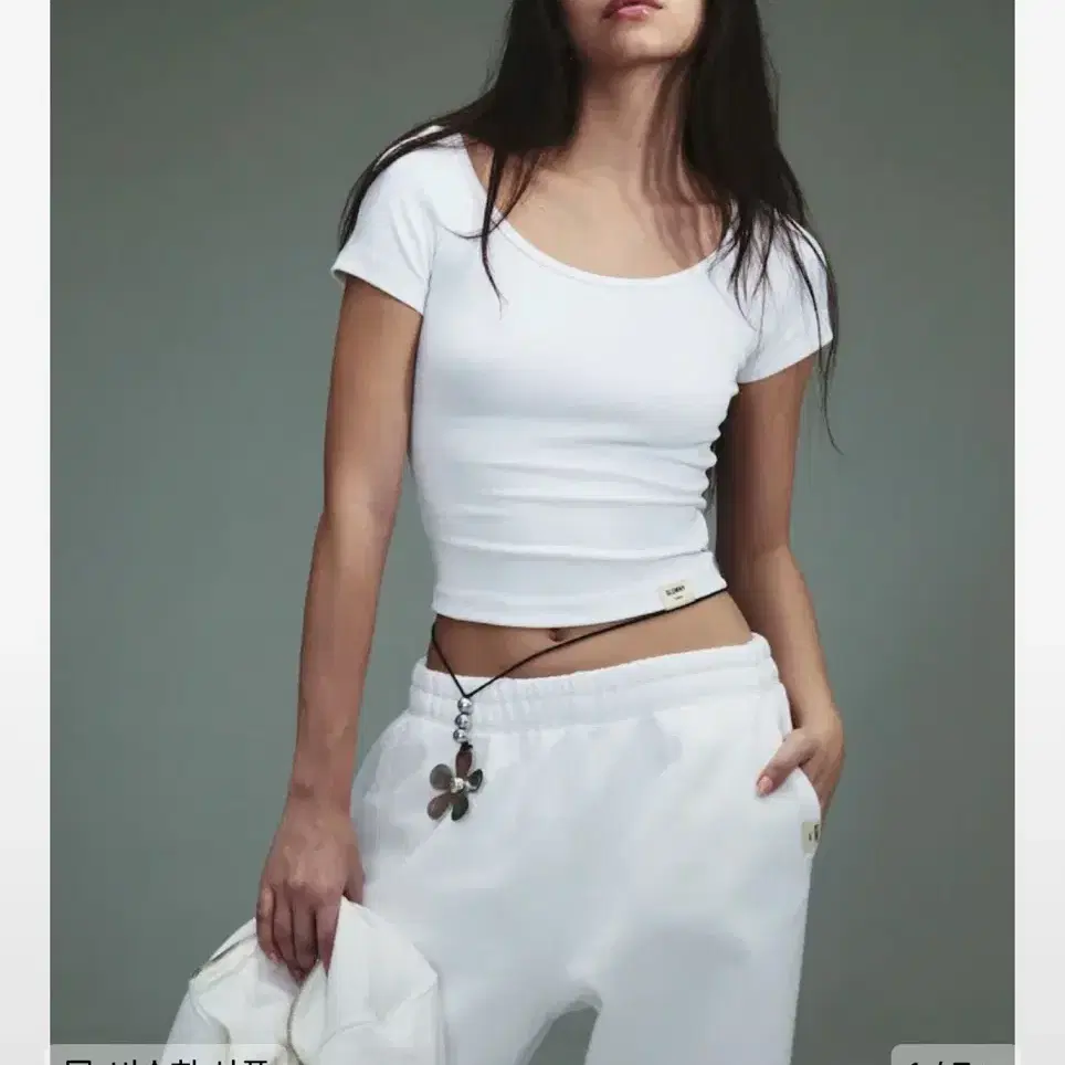 ★GLOWNY★ G CLASSIC RIB TEE WHITE GY23CLBTS001WH G CLASSIC RIB TEE (WHITE) - GLOWNY