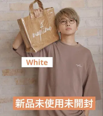 Naptime 자수 티셔츠 White S