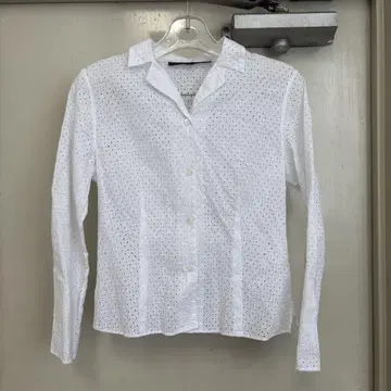 Ralph Lauren 화이트 자수 셔츠 긴팔
