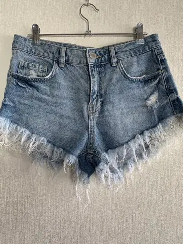 bershka 사이즈 36 y2k 헤이세이 갸루 데님 데미지 레이스