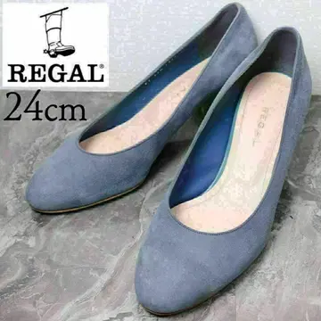 REGAL 리갈 24 스웨이드 블루 그레이 펌프스