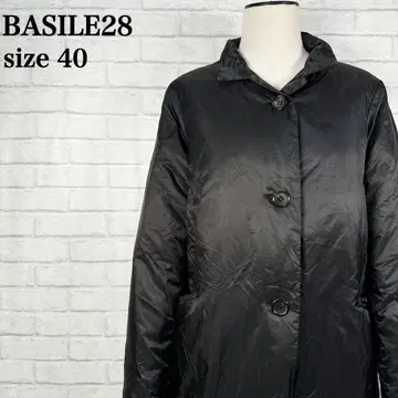 레어 BASILE28 이탈리아제 다운 코트 새상품급 고급 40