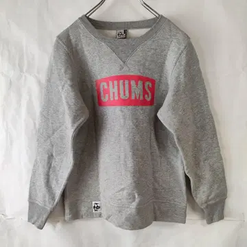 CHUMS 참스 로고 트레이닝복 맨투맨 속기모 그레이 M
