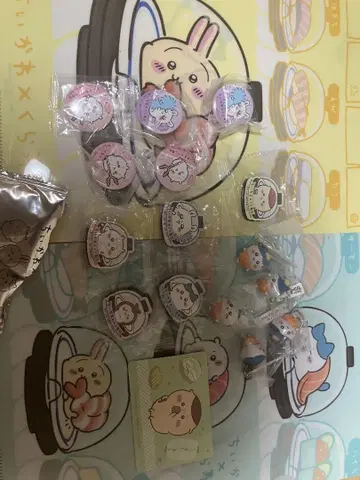치이카와 (먼작귀) 쿠라스시 파일 마그넷 키링 캔뱃지 카드