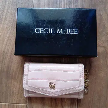 CECI McBEE 핑크 크로커다일 스타일 키 케이스
