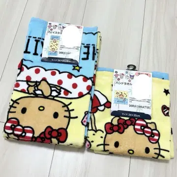 시마무라 산리오 일광화상 키티 핸드 타월 페이스 타월