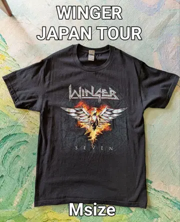 락 T 새상품급 WingerJapanTour 티셔츠 M 백 프린트