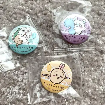치이카와 쿠라스시 캔뱃지 토끼 모몽가 아노코 3개 세트