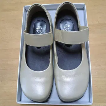 넓은 발등 너비 24.5cm/ 5E 펌프스 펄 베이지