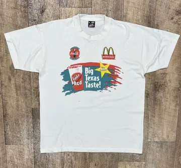 90'S McDONALD'S 싱글 스티치 티셔츠 USA 제작