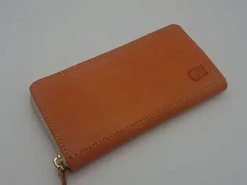 천연 가죽 장지갑 라운드 지퍼 천연 가죽 핸드메이드