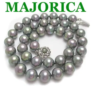MAJORICA 목걸이 그레이 계열 SV 각인 컨디션 최상