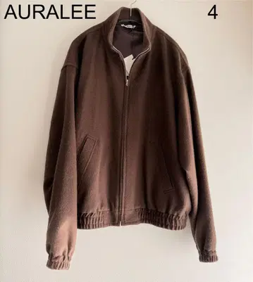 오라리 베이비 카멜 플란넬 지퍼 블루종 4