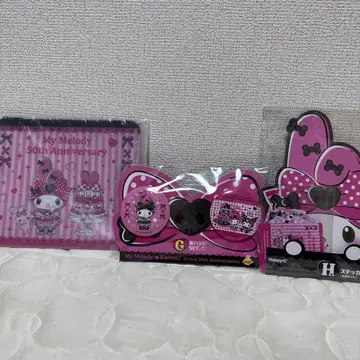 해피 복권 My Melody & Kuromi 3점 세트