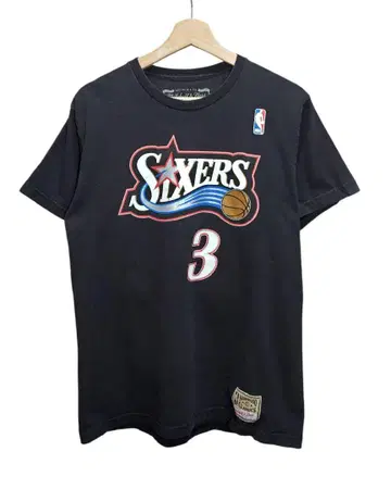 NBA 공식 Mitchell & Ness 아이버슨 티셔츠