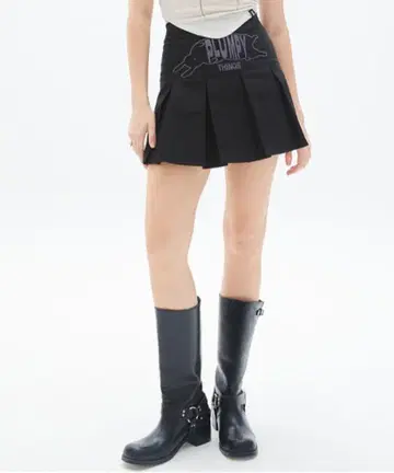 LUV IS TRUE/PLEATS SKIRT/플리츠 스커트