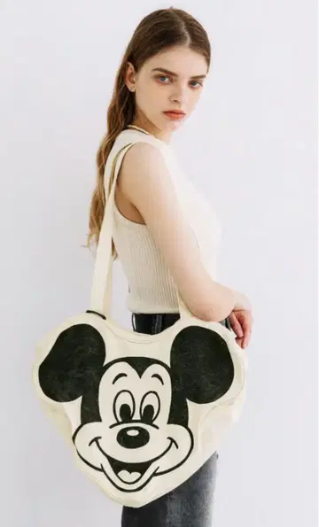 새상품 디즈니 / FACE DESIGN TOTE BAG(미키)