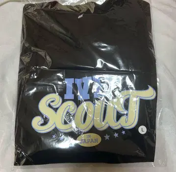 IVE IVE SCOUT 티셔츠 L 사이즈 BLACK 금 테 포함