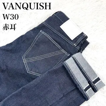 VANQUISH 스트레이트 데님 W30 빨간색