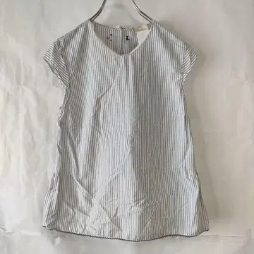 S Max Mara 프렌치 슬리브 블라우스 셔츠 스트라이프 USA8