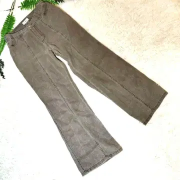 CHILLFAR 데님 [L] 스트레치 스키니 브라운 계열 청바지