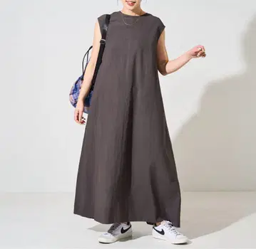 인도 코튼 플렉스 백 오픈 원피스