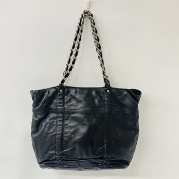 FURLA 훌라 토트백 체인 숄더 블랙 가죽 A4