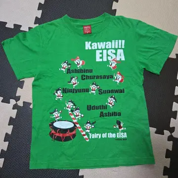허브 박스 Kawaii EISA 티셔츠 S 사이즈 그린