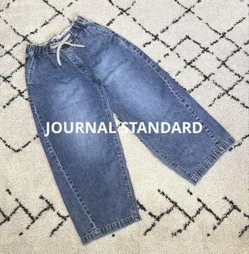 JOURNAL STANDARD 이지 데님 와이드 팬츠 블루 A 36