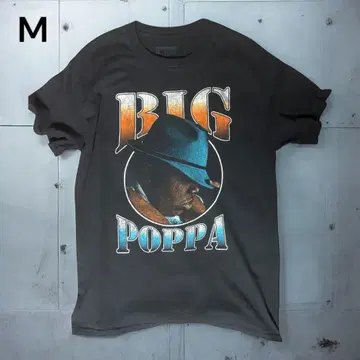 BIGGIE "BIG POPPA" 빈티지풍 랩 티셔츠 M 사이즈