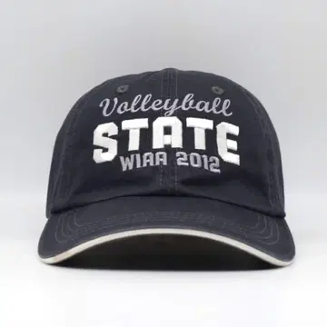 배구 STATE WIAA 자수 캡 구제 수베니어 네이비