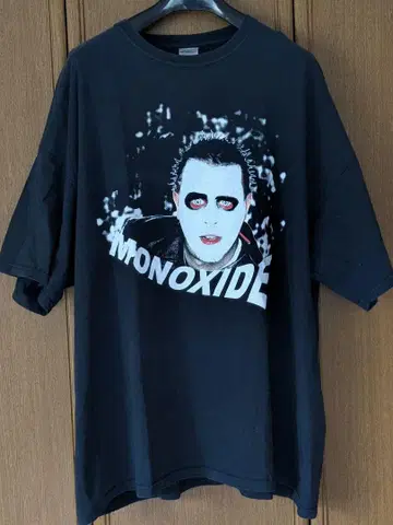MONOXIDE 사이코패스 레코드 티셔츠 GILDAN 3XL 블랙 컬러