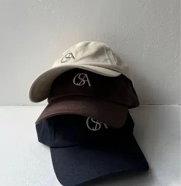 CASA FLINE 코튼 로고 캡 네이비